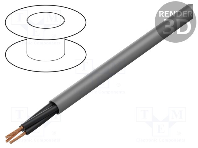 Wire; stranded; Cu; ÖLFLEX® CLASSIC 130 H; 2x1mm2; unshielded