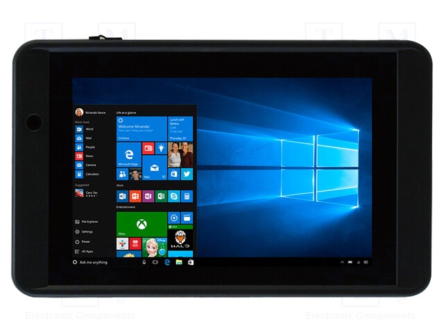 Industrial tablet; 12VDC; Bluetooth 4.0,WiFi; -20÷50°C; IP65; 7"