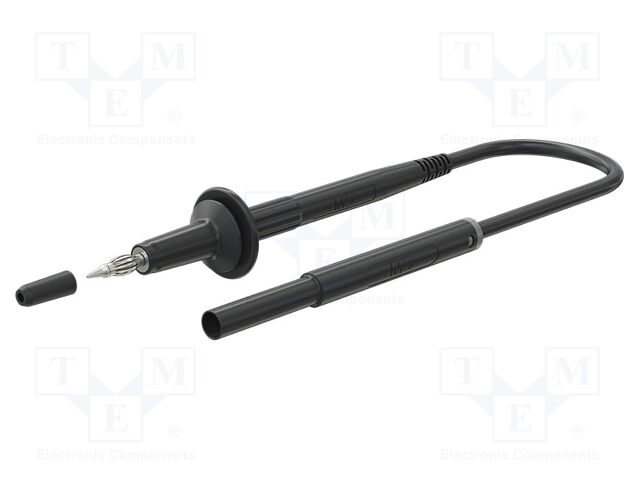 Test lead; 10A; banana plug 4mm,both sides; Urated: 1kV; Len: 1.5m