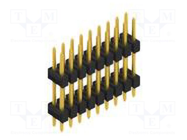 Connector: pin strips; pin header; male; PIN: 18; 2.54mm; THT; 2x9