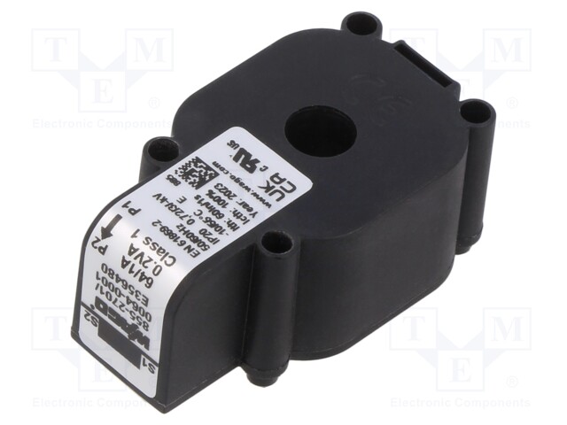 Current Transformer, 64 A, 50 Hz, 60 Hz, Plug-In, picoMAX 855 Series