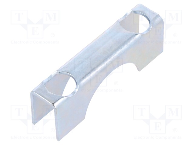 Mounting coupler; steel; zinc; Application: u-bolt