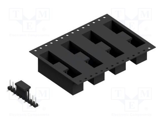 Connector: pin strips; pin header; male; PIN: 10; 2.54mm; SMT; 1x10