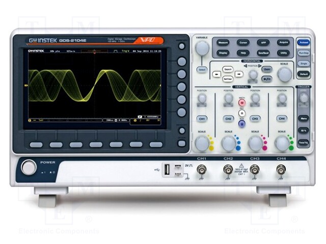 Oscilloscope: digital; Band: ≤70MHz; Channels: 4; 10Mpts; 1Gsps