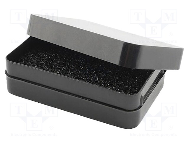 Box with foam lining; ESD; 57x36x17mm; Features: conductive; 55g