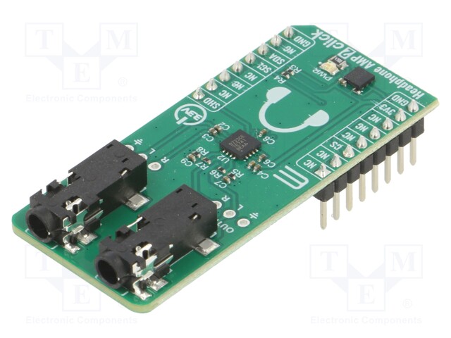 Click board; audio,amplifier; I2C; MAX9723; prototype board