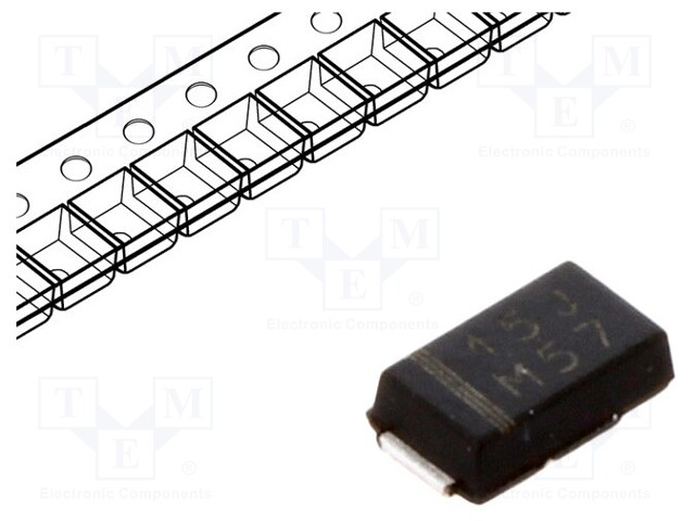 Diode: rectifying; SMD; 600V; 1.5A; Package: reel,tape; DO220AA