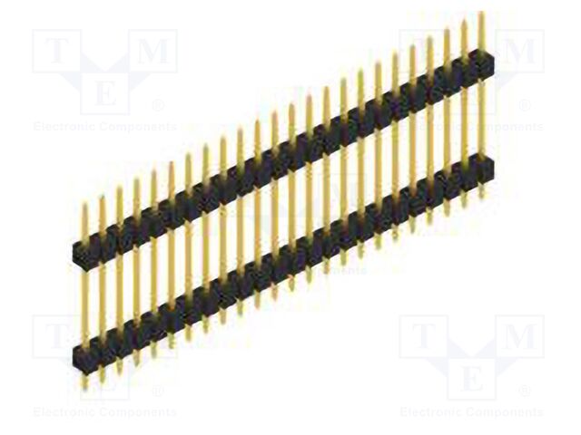Connector: pin strips; pin header; male; PIN: 24; 2.54mm; THT; 1x24
