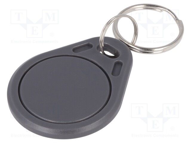 RFID pendant; ISO/IEC14443-3-A; grey; 13.56MHz; Mat: plastic; 4g