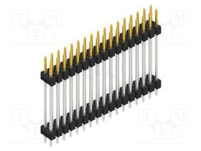 Connector: pin strips; pin header; male; PIN: 34; 2.54mm; THT; 2x17