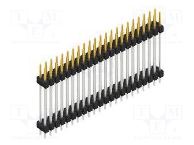 Connector: pin strips; pin header; male; PIN: 44; 2.54mm; THT; 2x22