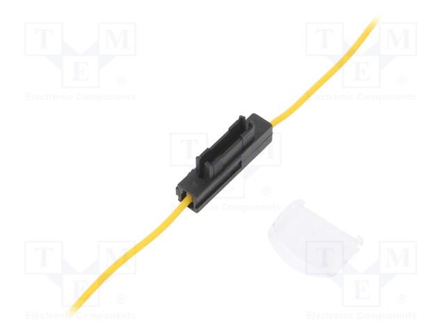 Fuse holder; automotive fuses; 19mm; 1.5mm2; 12A; yellow