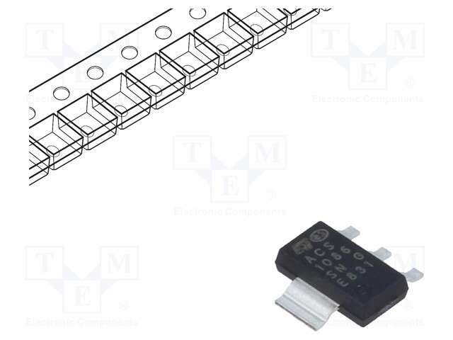 Triac; 600V; 0.8A; 10mA; SMD; SOT223