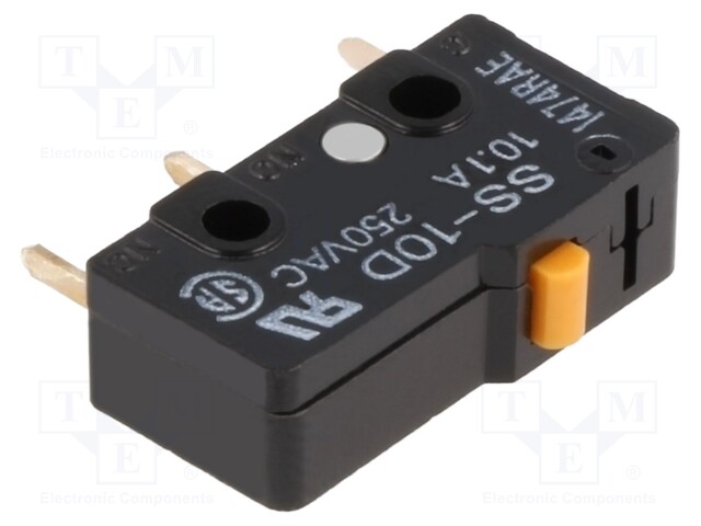 Microswitch SNAP ACTION; without lever; SPDT; 10A/250VAC; Pos: 2