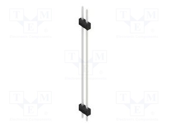 Connector: pin strips; pin header; male; PIN: 2; 2.54mm; THT; 2x1