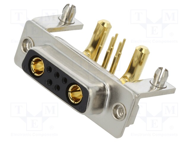 Special D-Sub; PIN: 7(2+5); plug; female; on PCBs; THT; MHCD; 240V