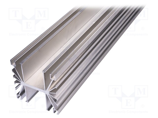 Heatsink: extruded; grilled; natural; L: 1000mm; W: 119mm; H: 119mm