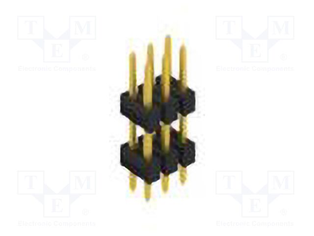 Connector: pin strips; pin header; male; PIN: 6; 2.54mm; THT; 2x3