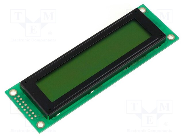 Display: LCD; alphanumeric; STN Positive; 20x2; 37x116x12mm; LED