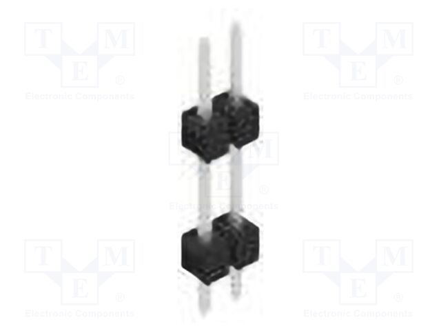Connector: pin strips; pin header; male; PIN: 2; 2.54mm; THT; 1x2