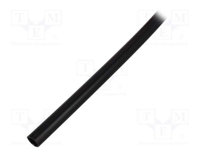 Heat shrink sleeve; glued; 3: 1; 9mm; L: 1m; black; Temp: -25÷125°C