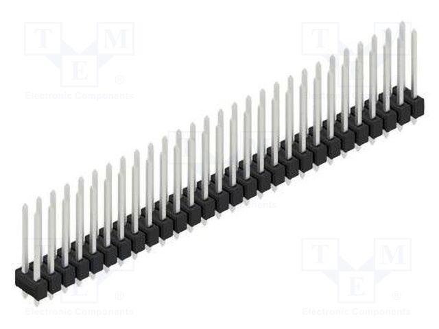 Connector: pin strips; pin header; male; PIN: 56; 2.54mm; THT; 2x28