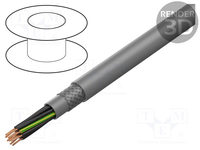 Wire; ÖLFLEX® CLASSIC 400 CP; 4G0,75mm2; tinned copper braid
