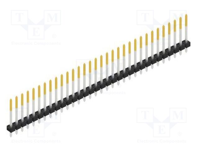 Connector: pin strips; pin header; male; PIN: 32; 2.54mm; THT; 1x32