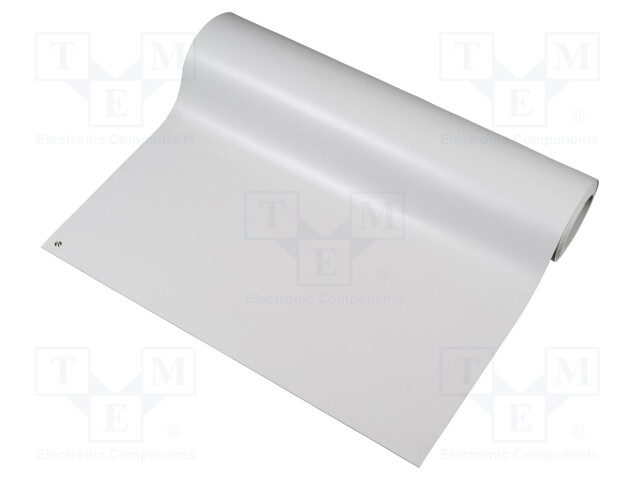 Bench mat; ESD; 0.9x5m; Thk: 3.2mm; grey; 71°C