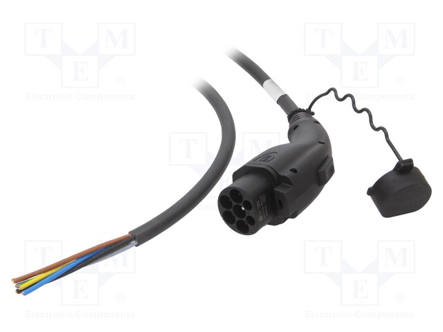 Cable; wires,GB/T; 5m; three-phase; 5x6mm2+1x0,5mm2; 32A; 480V