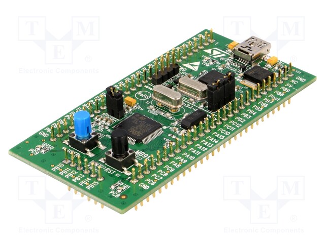 Dev.kit: STM32; STM32F100RBT6B; USB B,pin strips