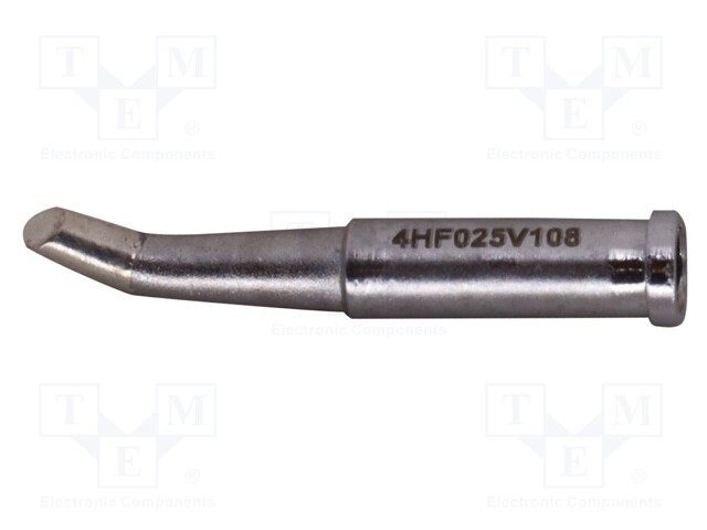 Soldering Tip, Hoof/Concave/30° Bent, 2.5 x 16 mm, Soldering Station