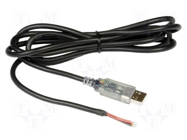 Module: cable integrated; RS232,USB; USB A; V: lead; 5m