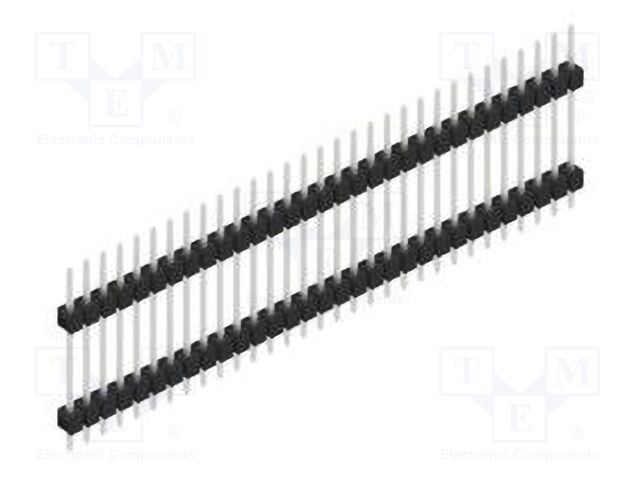 Connector: pin strips; pin header; male; PIN: 31; 2.54mm; THT; 1x31