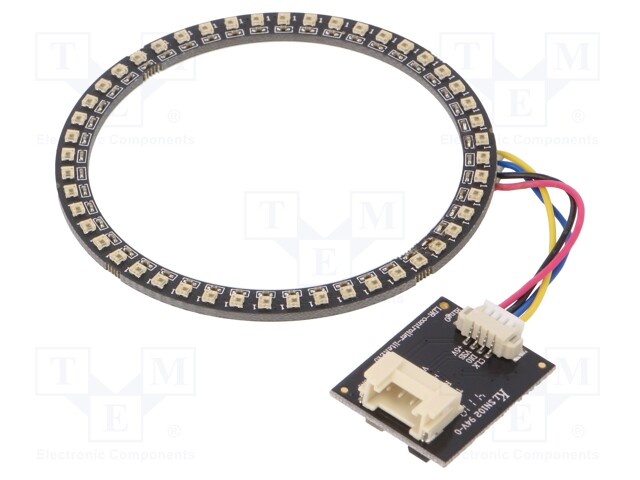Module: LED ring; Colour: RGB; 3.7W; 5VDC; 120°; No.of diodes: 48