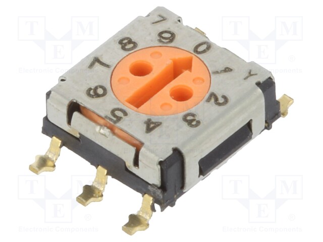 Encoding switch; DEC/BCD; Pos: 10; SMT; Rcont max: 200mΩ; 5Ncm