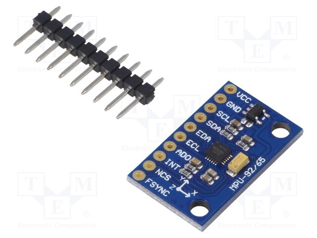 Sensor: position; accelerometer,gyroscope; 3÷5VDC; I2C; MPU-9255