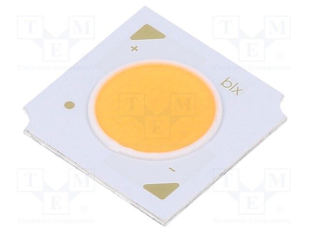 Power LED; COB; white warm; 120°; 1050mA; P: 38.4W; 19x19x1.63mm