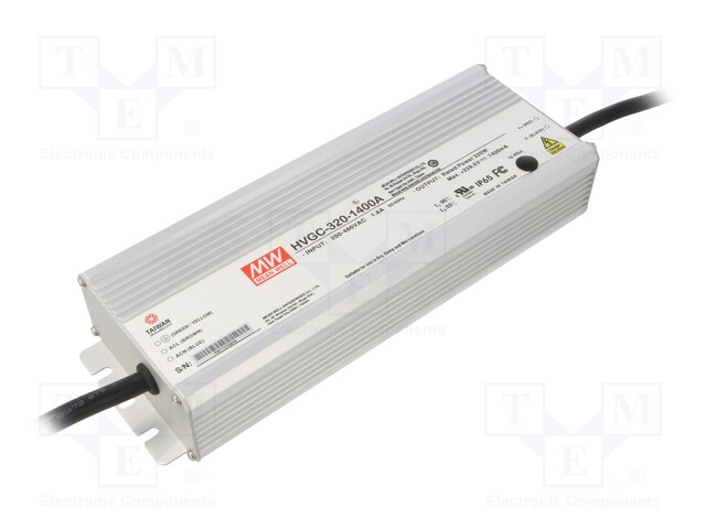 Power supply: switched-mode; LED; 320W; 114.3÷228.6VDC; IP65; 2kg