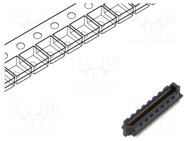 Connector: PCB to PCB; female; PIN: 40; 0.4mm; SS4; gold-plated; SMT