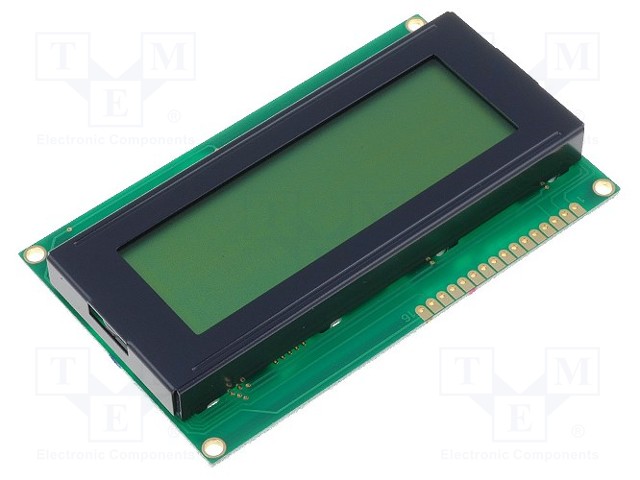 Display: LCD; alphanumeric; STN Positive; 20x4; 60x98x14.5mm; LED