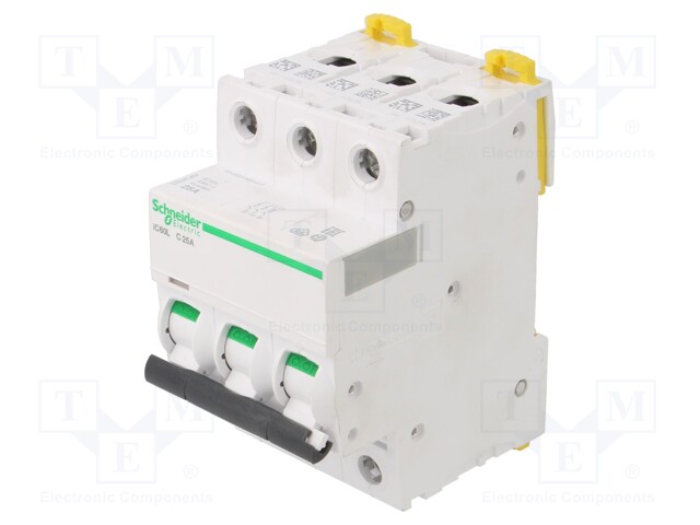 Circuit breaker; 230/400VAC; 100÷144VDC; Inom: 25A; Poles: 3; DIN
