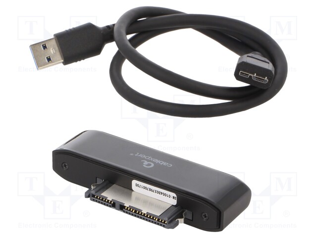 USB to SATA adapter; supports 1x HDD 2,5" and SSD; 0.6m