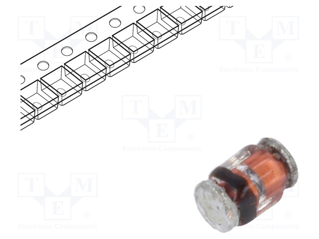 Diode: Zener; 0.5W; 6.8V; SMD; reel,tape; MicroMELF; single diode