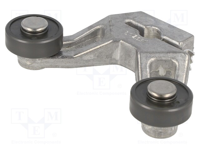 Driving head; lever R 38,1mm, plastic roller Ø19,05mm, double