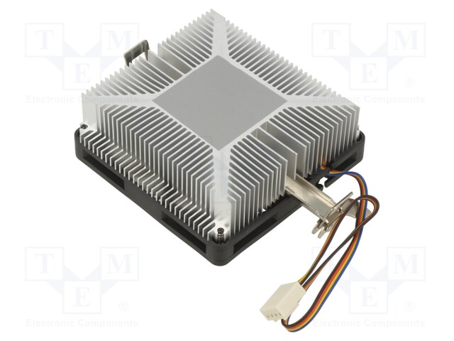 Heatsink: extruded; 12VDC; aluminium; 45.1m3/h; H: 30.8mm; W: 80mm