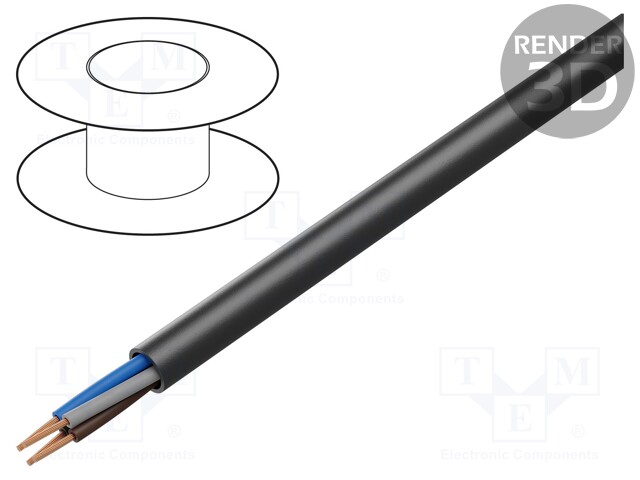 Wire; ÖLFLEX® ROBUST 210; 4x1,5mm2; unshielded; 300/500V; TPE; Cu