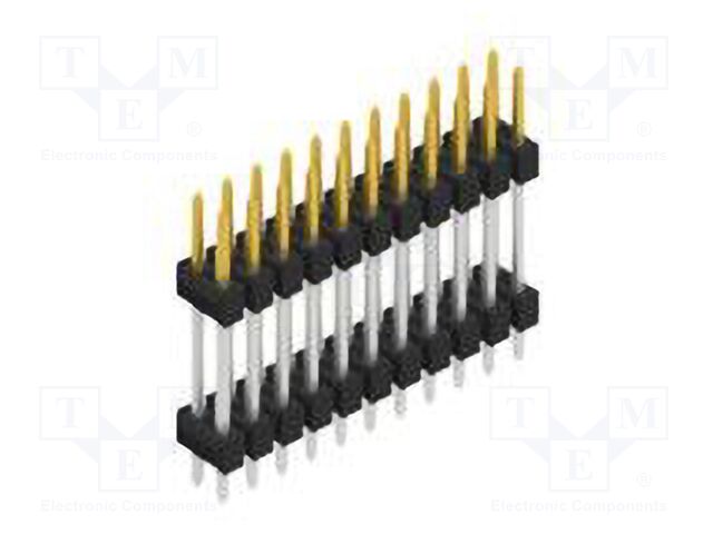 Connector: pin strips; pin header; male; PIN: 22; 2.54mm; THT; 2x11