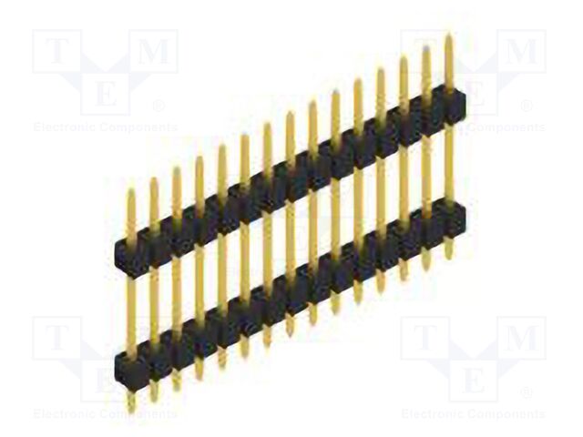 Connector: pin strips; pin header; male; PIN: 15; 2.54mm; THT; 1x15