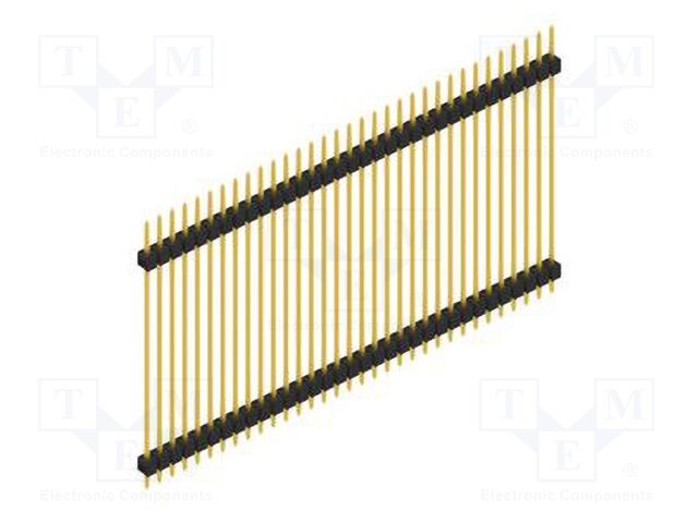 Connector: pin strips; pin header; male; PIN: 33; 2.54mm; THT; 1x33